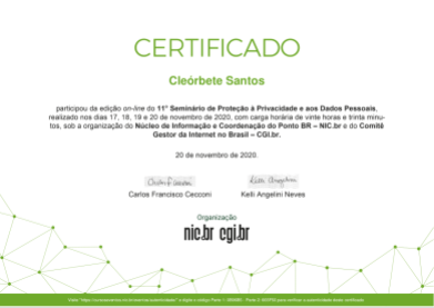 certificado-cleorbete-protecao-dados-nic-br